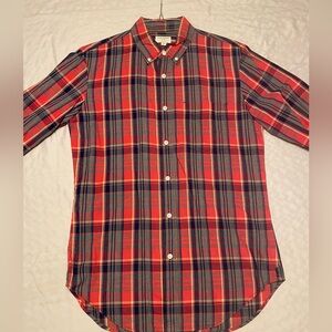 Club Monaco Men’s Size S Plaid Button-Down